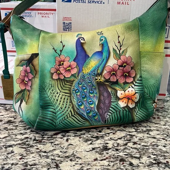 Anuschka Bags Anuschka Hobo Premium Peacock Poshmark